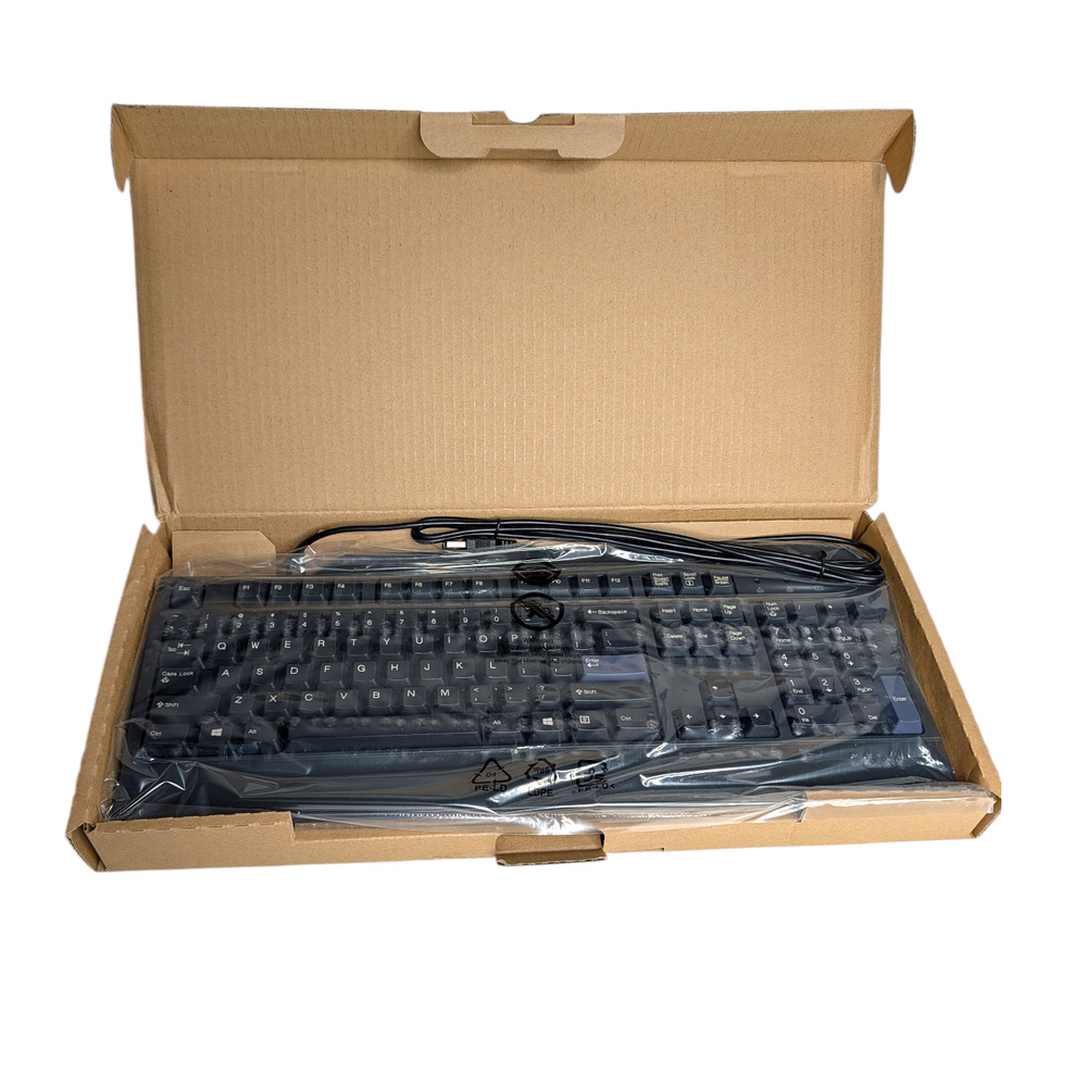 Lenovo Black‎ Model KU-0225 USB Wire Computer Keyboard